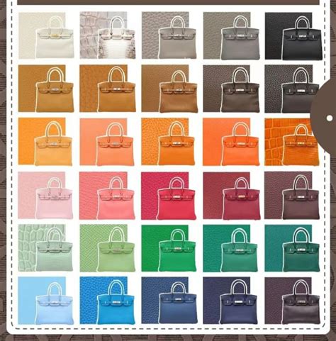 hermes birkin colours